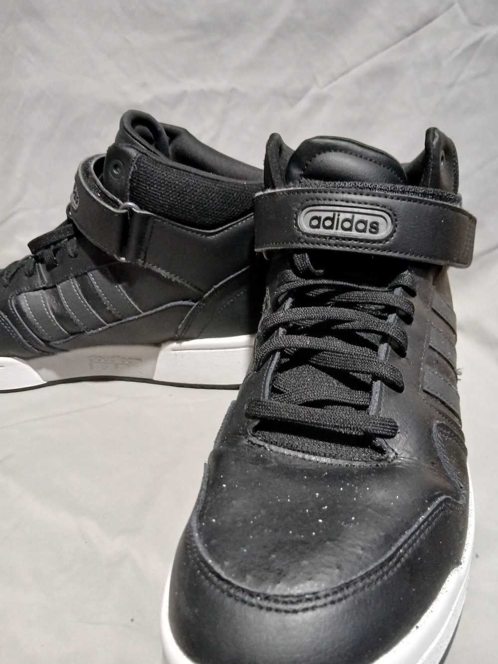 Adidas Men’s High-Top Sneakers in Black Size 13